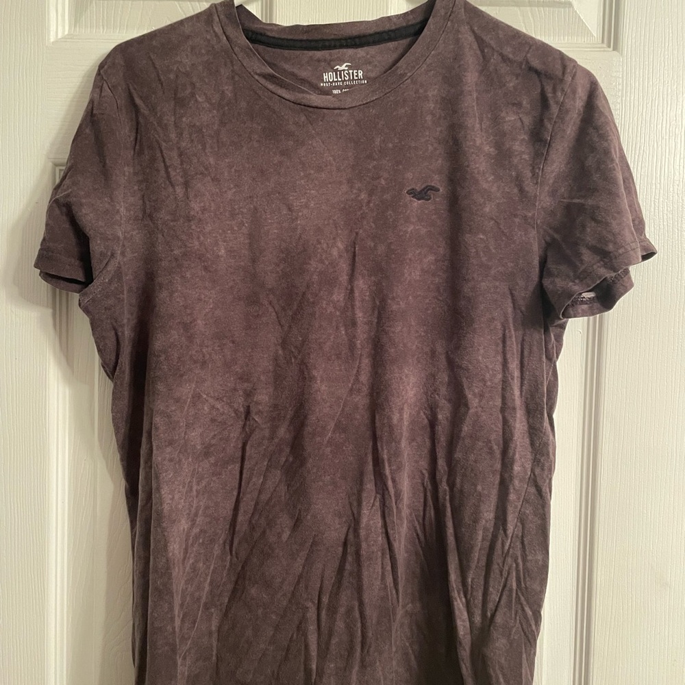Hollister Men’s Small Black Acid Wash T-Shirt